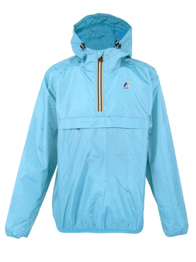 Shop K-way X Sant Ambroeus Blue "le Vrai Leon 3.0" Windbreaker