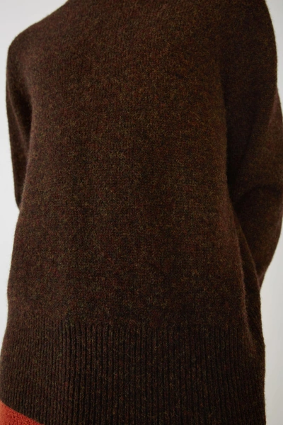 Shop Acne Studios Classic Sweater Brown Melange