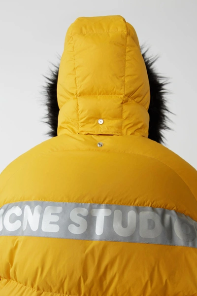 Shop Acne Studios Expedition M A/f Sunflower Yellow In Reversible Down Jacket