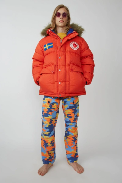 Shop Acne Studios Expedition M A/f Deep Orange In Reversible Down Jacket