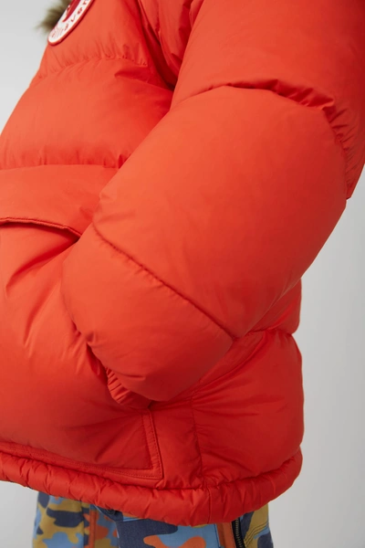 Shop Acne Studios Expedition M A/f Deep Orange In Reversible Down Jacket