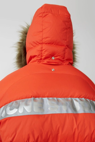 Shop Acne Studios Expedition M A/f Deep Orange In Reversible Down Jacket