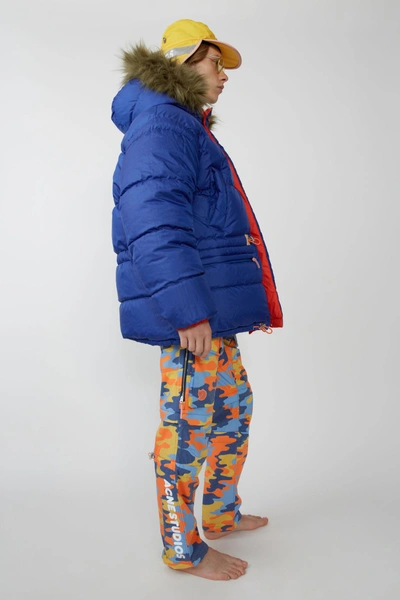 Shop Acne Studios Expedition M A/f Deep Orange In Reversible Down Jacket