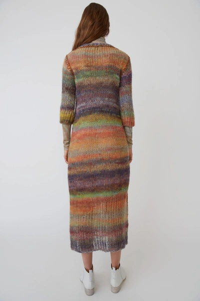 Shop Acne Studios Rainbow Mohair Dress Multi