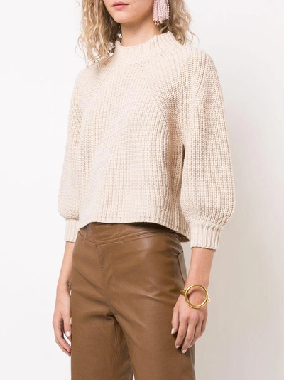 Shop Apiece Apart Cropped Sweater - Brown