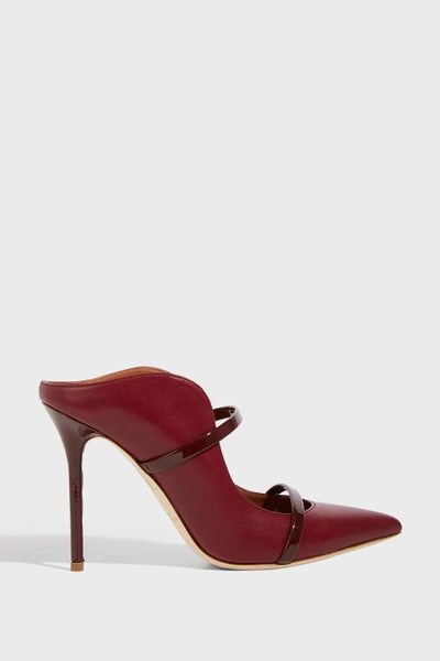 Malone Souliers Maureen 100 Mules In Burgundy