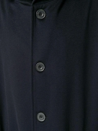 Shop Cini Buttoned Midi Coat - Blue