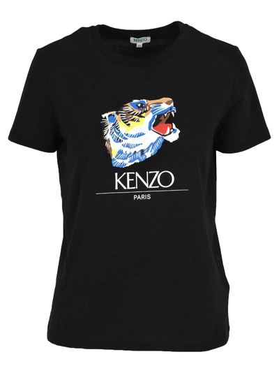 Shop Kenzo Tiger Capsule Tiger Head T-shirt In Black