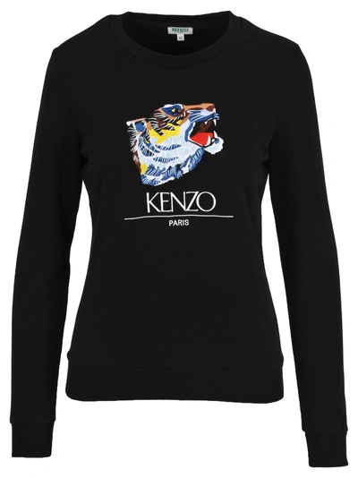 Shop Kenzo Tiger Capsule Tiger Head Sweatshirt In Black