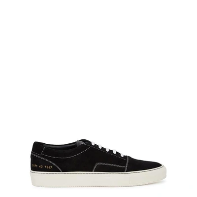 Shop Common Projects Skate Black Suede Trainers