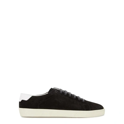 Shop Saint Laurent Court Classic Sl/06 Suede Trainers