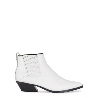Shop Rag & Bone Westin White Leather Ankle Boots