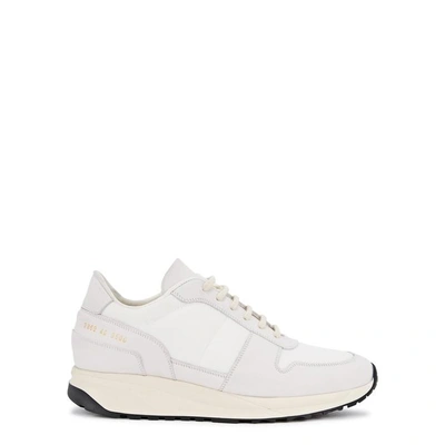 Shop Common Projects Track Vintage Runner White Mesh Trainers