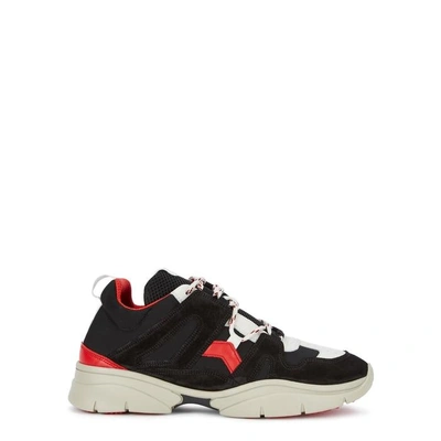 Shop Isabel Marant Kindsay Panelled Sneakers In Black