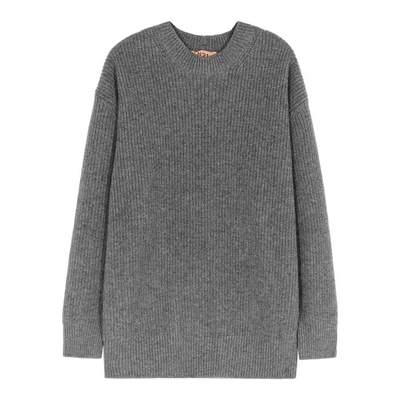 Shop N°21 Grey Sequinned Wool Jumper