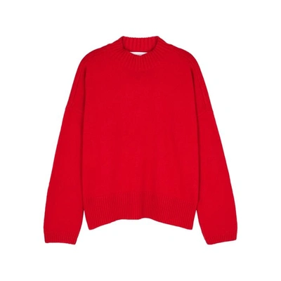 Shop Opportuno Zimra Red Cashmere Jumper