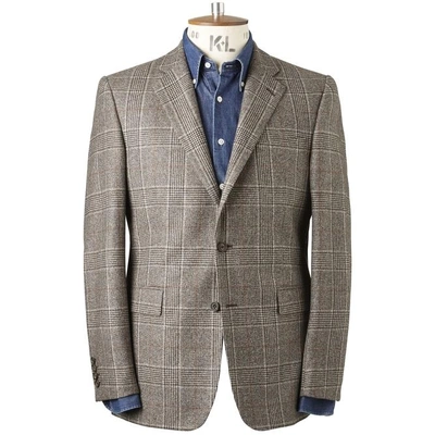 Shop Chester Barrie Flannel Prince Of Wales Check Elverton Jacket