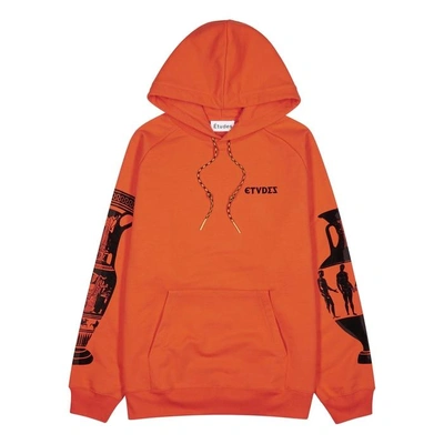 Shop Etudes Studio Odysseus Flocked Orange Sweatshirt