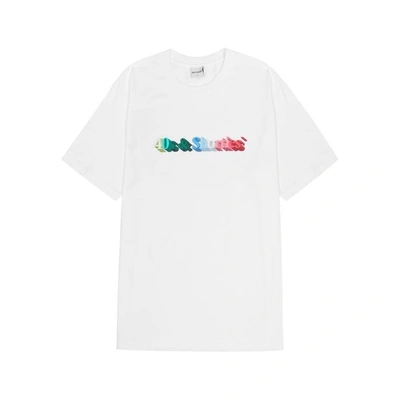 Shop 40s & Shorties White Logo-print Cotton T-shirt