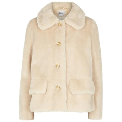 Shop Stand Studio Ivory Faux Fur Jacket In Off White
