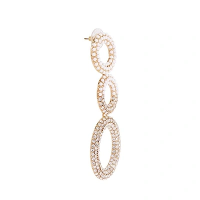 Shop Baublebar Mimi Gold-plated Drop Earrings In White