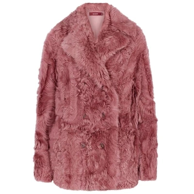 Shop Sies Marjan Pippa Double-breasted Shearling Coat