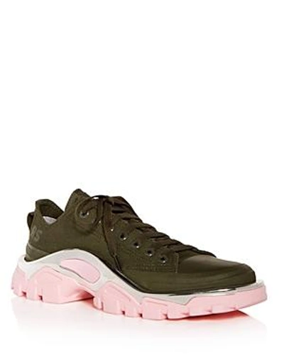 Shop Adidas Originals Raf Simons For Adidas Women's Rs Detroit Runner Lace Up Sneakers In Night Cargo/night Cargo/diva