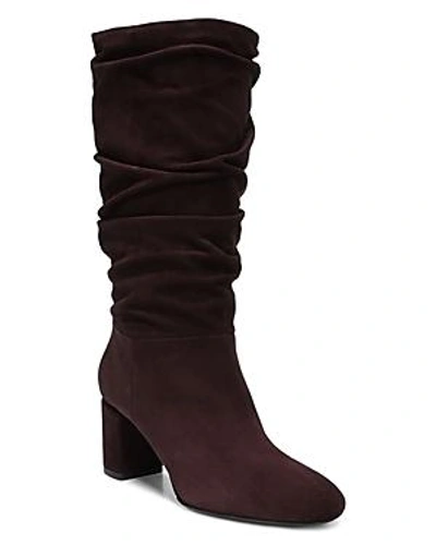 Shop Via Spiga Women's Naren Suede Tall Slouch Boots In Port