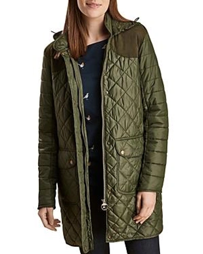 Shop Barbour Greenfinch Quilted Jacket In Olive