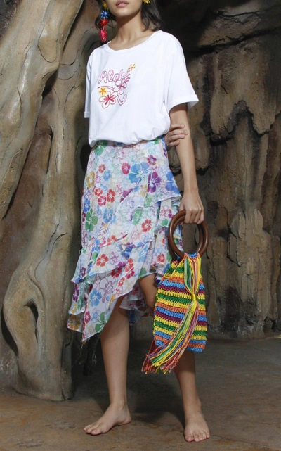Shop All Things Mochi Ebony Ruffle Skirt In Multi