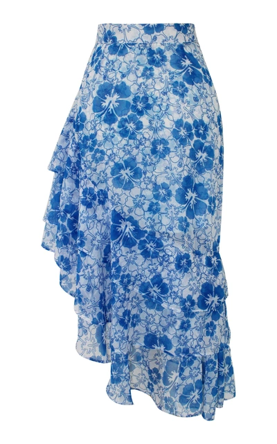 Shop All Things Mochi Ebony Ruffle Skirt In Blue