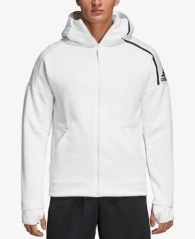 Adidas Originals Men's Z.n.e. Fast Release Full-zip Hoodie, White | ModeSens