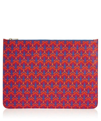 Shop Liberty London Iphis Large Clutch Pouch In Red