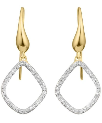 Shop Monica Vinader Gold Vermeil Riva Kite Diamond Earrings