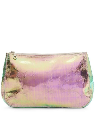 Shop Tracey Tanner Slick Fatty Large Foil Pouch In Foil Slick