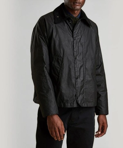 Barbour X Engineered Garments Graham High Neck Wax Jacket In Black |  ModeSens