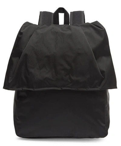 Shop Eastpak Raf Female Flap Front Backpack In Black