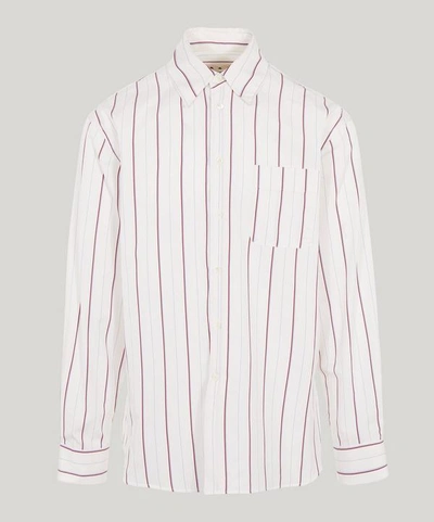 Shop Marni Multi Stripe One Pocket Shirt In White