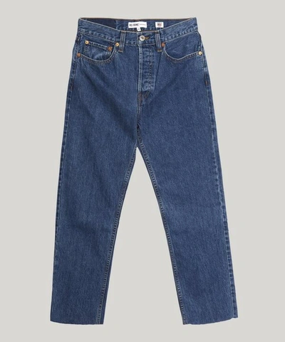 Shop Re/done Stove Pipe Jeans In Blue