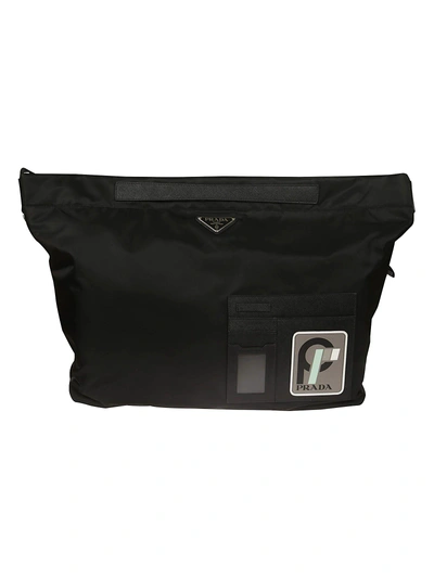 Shop Prada Technical Fabric Shoulder Bag
