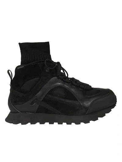 Shop Maison Margiela Sock Boot Sneakers In Black