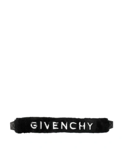 Shop Givenchy Faux-fur Shoulder Strap In Nero