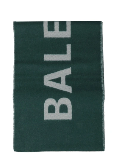 Shop Balenciaga Logo Scarf In 3077