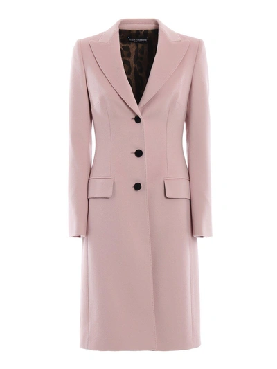 Shop Dolce & Gabbana Single Breasted Coat In Frosa