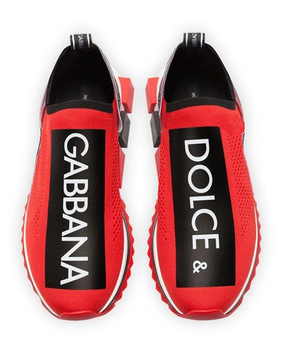 men's sorrento logo stripe sock sneakers