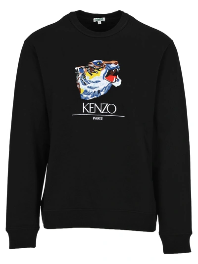 Shop Kenzo Tiger Capsule Tiger Head Sweatshirt In Black