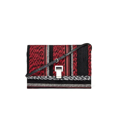 Shop Proenza Schouler Red/black Mix Strap Small Lunch Bag
