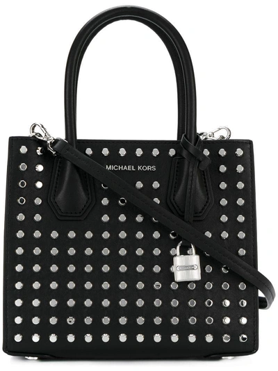 Shop Michael Michael Kors Mercer Medium Tote - Black