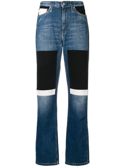 Shop Ck Jeans Calvin Klein Jeans Patchwork Jeans - Blue