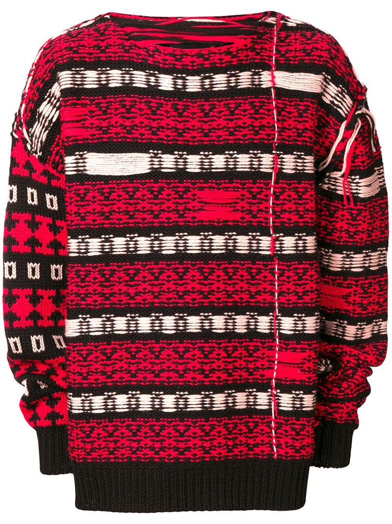 Calvin Klein 205w39nyc Asymmetric Sweater - Red | ModeSens